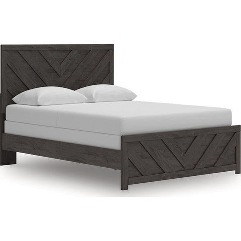 Prendonea Queen Panel Bed - Charcoal