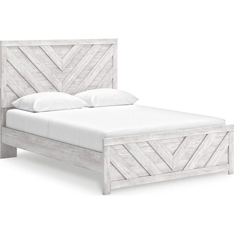 Cayboni Queen Panel Bed - Whitewash